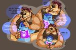  a absurd_res anthro bearafterall blue_body blue_fur bodily_fluids crying duo embrace friendly fur hi_res hug invalid_tag lil male male/male mammal my tears ursid 