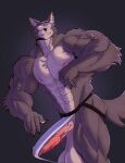  abs anthro balls bamiroon beastars big_balls big_muscles big_penis canid canine canis clothed clothing erection erection_under_clothing genitals hi_res huge_balls huge_muscles huge_penis hyper hyper_genitalia hyper_penis ineffective_clothing jockstrap jockstrap_only legoshi_(beastars) male mammal mostly_nude muscular muscular_male nipples pecs penis saggy_balls solo underwear vein veiny_penis wolf 