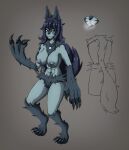  anthro canid canine crimellgrim female hi_res mammal original_characters reference_image solo taya were werecanid werecanine werewolf 