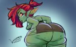  goblin gobo green_body green_skin humanoid monster_girl_(genre) short_stack thick_thighs 