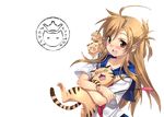  azusa_kitade_render blonde_hair brown_eyes cat long_hair mizuno_kaede nyan_koi nyan_koi! photoshop school_uniform 