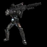  3d armor ghost gun mask night_vision_device night_vision_goggles power_armor rifle sniper_rifle starcraft terran terran_ghost weapon 