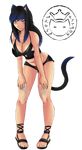  animal_ears azusa_kitade_render blue_eyes breasts cat_ears catgirl deviantart long_hair nekochank sand tagme tail wal 