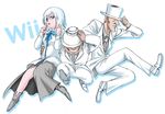  console formal hat midget nintendo personification silver_hair suit top_hat wii wii-tan wiimote 