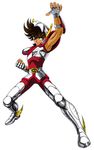  araki_shingo armor clenched_hand fighting_stance fist lowres pegasus_seiya saint_seiya 