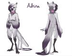  adhina_(ruaidri) anthro avian bird collar girly male model_sheet ruaidri solo 