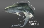  2022 ambiguous_gender digital_media_(artwork) feral fin fish grey_background hi_res marine shark simple_background solo tatiilange teeth 