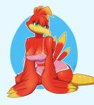  anthro avian banjo-kazooie beak big_breasts bird breasts breegull clothed clothing digital_media_(artwork) feathers female hi_res kazooie looking_at_viewer rareware simple_background solo sspore video_games 