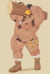  2022 anthro armor armpit_hair band-aid bandage barazoku belly biceps big_muscles big_penis body_hair boots chest_hair claws clothed clothing construction_worker dog_tags erection erection_under_clothing exercise eyebrows fingerless_gloves footwear fur genitals gloves handwear happy_trail hard_hat headgear helmet hi_res holding_object huge_muscles huge_penis humanoid_genitalia humanoid_penis ineffective_clothing knee_highs knee_socks legwear log looking_at_viewer male mammal musclegut muscular muscular_anthro muscular_male narrowed_eyes obliques overweight overweight_anthro overweight_male pecs penis pockets pubes quads shadow simple_background smile socks solo standing teeth thedragonred12 thick_penis thick_thighs thong tools topless topless_anthro topless_male tuft underwear ursid vein weightlifting white_background wood workout 