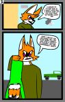  anthro ath_comics burn_(ink_&amp;_burn) canid canine canis car comic dragon duo female fox hybrid ink_(ink_&amp;_burn) male mammal maned_wolf outside text vehicle wolf 