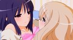  2girls animated animated_gif gif kawamura_reo kiss long_hair multiple_girls sawaguchi_mai short_hair sono_hanabira_ni_kuchizuke_wo yuri 