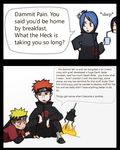  akatsuki_(naruto) black_hair blonde_hair blue_eyes blue_hair bored campfire chibi cloak comic fire flower frog headband konan nagato naruto orange_hair pain_(naruto) parody pein piercing rinnegan short_hair spiked_hair topknot uzumaki_naruto wristwatch 