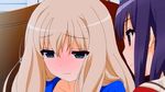  2girls animated animated_gif blush gif kawamura_reo kiss long_hair multiple_girls sawaguchi_mai school_uniform short_hair sono_hanabira_ni_kuchizuke_wo yuri 