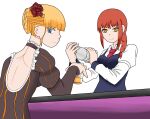  alcohol bartender beatrice_(umineko) chainsaw_man cocktail cocktail_shaker highres makima_(chainsaw_man) non-web_source umineko_no_naku_koro_ni va-11_hall-a 