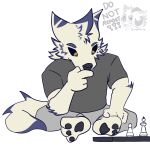  clothing colored digital_media_(artwork) flat_colors hi_res maddoxile male pawpads paws shirt sketch t-shirt topwear 