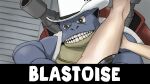  16:9 ambiguous_gender blastoise blue_body clothing cowboy_hat duo ergomancy feral generation_1_pokemon grey_eyes hat headgear headwear hi_res human male mammal meme nintendo pokemon pokemon_(species) smile video_games widescreen 