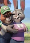  anthro bonnie_hopps disney female hi_res lagomorph leporid male mammal qupostuv35 rabbit stu_hopps zootopia 