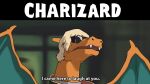  16:9 char_aznable charizard english_text ergomancy eyewear feral generation_1_pokemon hair hi_res i_came_here_to_laugh_at_you male meme nintendo orange_body pokemon pokemon_(species) solo sunglasses text video_games white_hair widescreen wings 