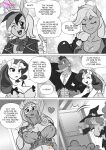  anthro anthrofied applejack_(mlp) big_breasts breasts cleavage clothed clothing comic dragon equid equine female fluttershy_(mlp) friendship_is_magic group hasbro hi_res horn male mammal monochrome my_little_pony nipple_outline one_breast_out pia-sama pinkie_pie_(mlp) rainbow_dash_(mlp) rarity_(mlp) spike_(mlp) unicorn 