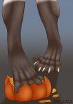  anthro cocaine drugs feet food fruit halloween hi_res holidays male paws plant pump pumpkin solo zhekathewolf ztw2022 