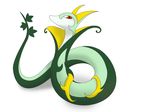  evolution green jaroda pokemon red_eyes serperior snake 