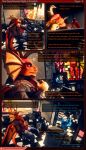  2018 3d_(artwork) animatronic bloom box camera chair chica_(fnaf) comic cupcake_(fnaf) dialogue digital_media_(artwork) dragon dragon-v0942 english_text fan_(disambiguation) five_nights_at_freddy&#039;s inside lagomorph machine male mammal mathew_kelly monitor odrios patreon pizzeria poster robot scalie security_camera source_filmmaker surveillance_camera tablet text video_games wings 