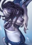  anthro asian_clothing clothing domestic_cat dreadlocks east_asian_clothing felid feline felis female japanese_clothing kimono legend_of_ahya leopard looking_at_viewer mammal natalia_ruyemov_(darkflamewolf) pantherine smile snow_leopard solo spefides 