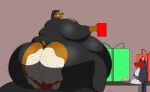  absurd_res andrewthewolf2018 anthro belly belly_overhang belly_scales between_cheeks between_thighs big_butt black_body brown_body brown_furniture butt cake cake_on_head cake_sitting canid canine canis container cup dessert domestic_dog duo embrace evil_face eyes_closed facesitting food food_fetish food_play fur geno_(genowolf1982) genowolf1982 geyser_(genowolf1982) gift grabbing_object grey_body grey_fur group happy head_on_butt hi_res huge_butt huge_hips huge_thighs hyaenid hybrid looking_at_another looking_back looking_down looking_pleasured male male/male mammal mastiff molosser moobs motion_lines multicolored_body multicolored_fur muscular muscular_anthro muscular_male obese obese_anthro obese_male overweight overweight_anthro overweight_male red_body red_fur rottweiler scales sitting sitting_on_another size_difference slice_of_cake smile spots spotted_body spotted_fur spotted_hyena tablet thick_thighs trio two_tone_body two_tone_fur wide_hips wolf wolfdog 