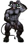  &gt;:d &gt;:p 2018 5_fingers abs anthro areola arm_hair arm_scar armpit_hair balls beard belly_scar biceps big_abs big_biceps big_hooves big_muscles big_quads biped black_areola black_beard black_body_hair black_eyebrows black_facial_hair black_hair black_hooves black_horn black_inner_ear_fluff black_nails black_nose black_outline black_pubes black_pupils black_tail black_tuft bodily_fluids body_hair bottomwear bottomwear_only bottomwear_pull bovid bovid_horn bow_ribbon broad_shoulders brown_bottomwear brown_clothing brown_loincloth caprine caprine_demon caprine_horn chest_hair chest_scar christmas clothed clothing clothing_pull cloven_hooves colored_nails curved_horn dark_areola dark_horn dark_nipples deltoids demon detailed digital_media_(artwork) ears_outwards eyebrows facial_hair fangs fingernails fingers forearm_hair forearms front_view full-length_portrait genitals glistening glistening_eyes goat goat_demon grey_balls grey_body grey_ears grey_genitals grey_inner_ear grey_penis grey_skin hair hairy hairy_balls half-erect hand_above_head hand_in_pants hand_on_own_penis happy_trail hi_res holding_mistletoe holding_penis holding_plant holidays hooves horizontal_pupils horn humanoid_genitalia humanoid_hands humanoid_penis inner_ear_fluff inviting kissing_bough krampus leg_hair light lighting loincloth loincloth_only loincloth_pull looking_at_viewer lust male male_anthro mammal mistletoe monotone_balls monotone_beard monotone_body monotone_body_hair monotone_eyebrows monotone_facial_hair monotone_genitals monotone_hair monotone_hooves monotone_horn monotone_nails monotone_nose monotone_penis monotone_pubes monotone_skin monotone_tongue monotone_tuft muscular muscular_anthro muscular_male nails naughty_face navel neck_hair nipple_piercing nipples obliques offering_sex offering_to_viewer open_mouth open_smile outline partially_clothed pecs penis piercing pink_nipples pink_tongue pivoted_ears plant portrait pose presenting presenting_penis pubes pupils quads raised_arm ram_horn red_eyes red_ribbon ribbons ridged_horn rnarccus saliva saliva_on_tongue scar seductive serratus shaded sharp_nails sharp_teeth short_hair shoulder_hair signature simple_background skimpy smile smiling_at_viewer solo tag_panic tail_tuft tapering_tongue teeth thin_tail tongue tongue_out topless topless_anthro topless_male torn_bottomwear torn_clothing torn_loincloth trapezius triceps tuft unguligrade unguligrade_anthro unguligrade_legs vein veiny_arms veiny_hands veiny_muscles veiny_penis white_background 