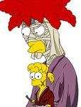  bandage bart_simpson himura_kenshin makoto_shishio mummy parody rurouni_kenshin scars sideshow_bob the_simpsons 