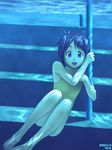  bubble bubbles love_hina maehara_shinobu rohimo short_hair swimsuit underwater 