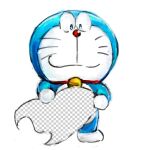  1:1 2018 absurd_res anthro bell blue_body blue_fur collar domestic_cat doraemon doraemon_(character) felid feline felis front_view fur hi_res holding_blanket looking_at_viewer machine male mammal mouth_closed mt_tg red_collar red_nose robot shaded simple_background solo standing whiskers white_background white_body white_fur 
