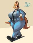  2022 absurd_res anthro big_breasts breasts canid canine clothing curvy_figure diane_foxington digital_media_(artwork) dreamerknight dreamworks eyelashes eyewear female fluffy fluffy_tail fox fur glasses hand_on_hip hi_res hourglass_figure huge_breasts huge_hips huge_thighs looking_aside mammal orange_body orange_fur solo the_bad_guys thick_thighs tight_clothing voluptuous wide_hips 