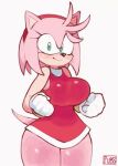  accessory amy_rose animated anthro bracelet clothing dress eulipotyphlan female fur gloves green_eyes hair_accessory hairband handwear hedgehog jewelry mammal pink_body pink_fur pubs_(artist) sega solo sonic_the_hedgehog_(series) 