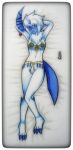  absol anthro body_pillow canid claws dakimakura_design dakimakura_pillow female fur generation_3_pokemon hi_res ideltasarc333 looking_at_viewer mammal nintendo pillow pokemon pokemon_(species) presenting red_eyes solo styx_(nyxcha) toe_claws video_games white_body white_fur 