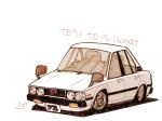  car chibi ground_vehicle headlight motor_vehicle no_humans original shadow shiro0909 simple_background solo toyota toyota_corolla vehicle_focus vehicle_name wheel white_background 