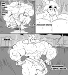  abs anthro barely_contained big_muscles big_pecs big_penis bodily_fluids bovid bulge caprine clothing crater dialogue english_text eyewear gabriel_(parttimeyeen) genital_fluids genitals glasses goat hi_res horn huge_muscles huge_penis male mammal monochrome muscular muscular_thighs night nipples parttimeyeen_(artist) pecs penis precum precum_through_clothing solo steam surprise sweat text thick_thighs tight_clothing torn_clothing wet wet_clothing 