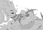  &lt;3 absol after_sex afterglow anthro anthro_on_feral bestiality big_breasts bodily_fluids breasts breath cum cum_on_belly cum_on_body cum_on_hand duo female female_on_feral feral generation_3_pokemon generation_5_pokemon genital_fluids greyscale interspecies jewelry jewelry_only larger_anthro larger_female legendary_pokemon male male/female monochrome necklace nintendo nude panting pokemon pokemon_(species) reshiram size_difference smaller_feral smaller_male smile tenebscuro tongue tongue_out video_games 