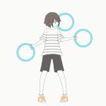  1girl animated clothed short_hair trick 