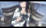  black_hair breast_grab busujima_saeko cap grope highschool_of_the_dead school_uniform 