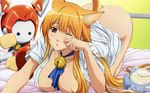  animal_ears asobi_ni_iku_yo! assistaroid breasts eris_(asobi_ni_iku_yo!) highres long_hair orange_hair red_eyes 