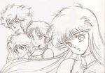  80s bare_shoulders dangaioh dangaiou haja_taise_dangaioh haja_taisei_dangaiou hirano_toshihiro lambda_nom mia_alice monochrome oldschool pai_thunder rol_kuran sketch 