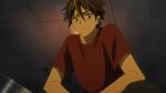  animated animated_gif gif highschool_of_the_dead komuro_takashi lowres male male_focus photoshop sexually_suggestive shirt short_hair sitting solo 