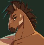  animated anthro broderick_longshanks equid equine green_eyes headshot_portrait hi_res horse lilakimoka male mammal portrait solo 