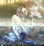  abdominal_bulge absol big_dildo blush bodily_fluids covering covering_mouth digital_media_(artwork) dildo dildo_in_pussy dildo_insertion duo female feral fur furaffinity_logo generation_3_pokemon genital_fluids genitals hi_res hot_spring looking_pleasured mammal masturbation nintendo open_mouth outside partially_submerged patreon patreon_logo penetration pokemon pokemon_(species) pussy pussy_juice rymherdier sex_toy sex_toy_in_pussy sex_toy_insertion signature solo_focus steam text tongue tongue_out twitter_logo url vaginal vaginal_penetration video_games voyeur water white_body white_fur 