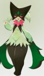  absurd_res anthro biped breasts female fur generation_9_pokemon green_body green_fur hi_res meowscarada nintendo pawpads pokemon pokemon_(species) small_breasts soda_uyu solo video_games 