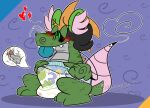  abuniverse alligator alligatorid anthro clothed clothing comfy crinkle crocodilian diaper infantilism male male/male mammal murid murine padded pamps rat ratapampergator ratapoper ratigator reptile rodent scalie solo wearing_diaper 