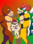  abs absurd_res anal anal_penetration anthro anthro_penetrating anthro_penetrating_human ape balls big_dom_small_sub bluhmarts bowser bracelet brown_body brown_fur brown_hair clothing collar dominant dominant_anthro dominant_male donkey_kong_(character) donkey_kong_(series) erection eyes_closed facial_hair foursome fur genitals gorilla green_body grin group group_sex hair haplorhine hat headgear headwear hi_res holding_partner horn human human_on_anthro human_penetrated interspecies jewelry koopa larger_anthro larger_male looking_pleasured luigi male male/male male_penetrated male_penetrating male_penetrating_male mammal mario mario_bros multicolored_body muscular muscular_anthro muscular_male mustache nintendo nude overweight overweight_human overweight_male pecs penetration penile penile_penetration penis penis_in_ass primate red_hair reverse_stand_and_carry_position scalie sex shell signature size_difference smaller_human smaller_male smaller_penetrated smile spiked_shell spikes spikes_(anatomy) stand_and_carry_position standing standing_sex submissive submissive_human submissive_male video_games yellow_body 