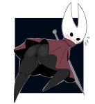  anus blush bodily_fluids cloak cloak_only clothing darky female genitals hi_res hollow_knight hornet_(hollow_knight) pussy solo sweat sweatdrop tagme team_cherry video_games 
