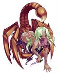  arachne ass bandage bandages breasts butt_crack claw claws dagger gem girtablilu green_hair insect jewel kenkou_cross kenkou_kurosu knife large_breasts lowres mamono_girl_lover mask monster_girl monster_girl_encyclopedia poison purple_eyes rn scorpion side_boob sideboob stinger tattoo weapon 